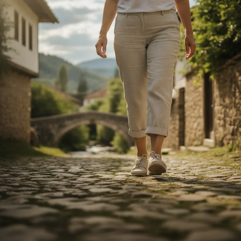 Žena u pokretanju, vežbanje fleksibilnosti
